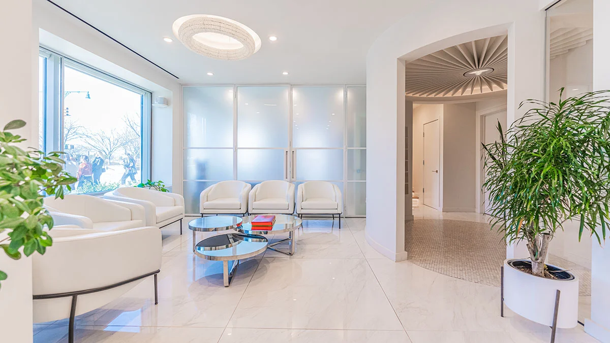 Lobby inside Medique NYC