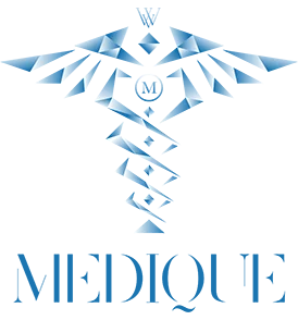 Medique NYC Full blue logo - small